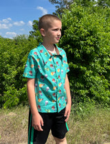 Big Collar Button Up